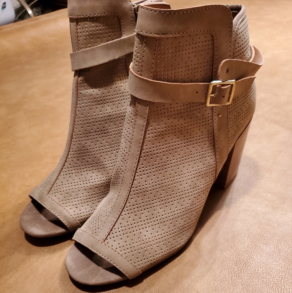 Open Toe Ankle Booties